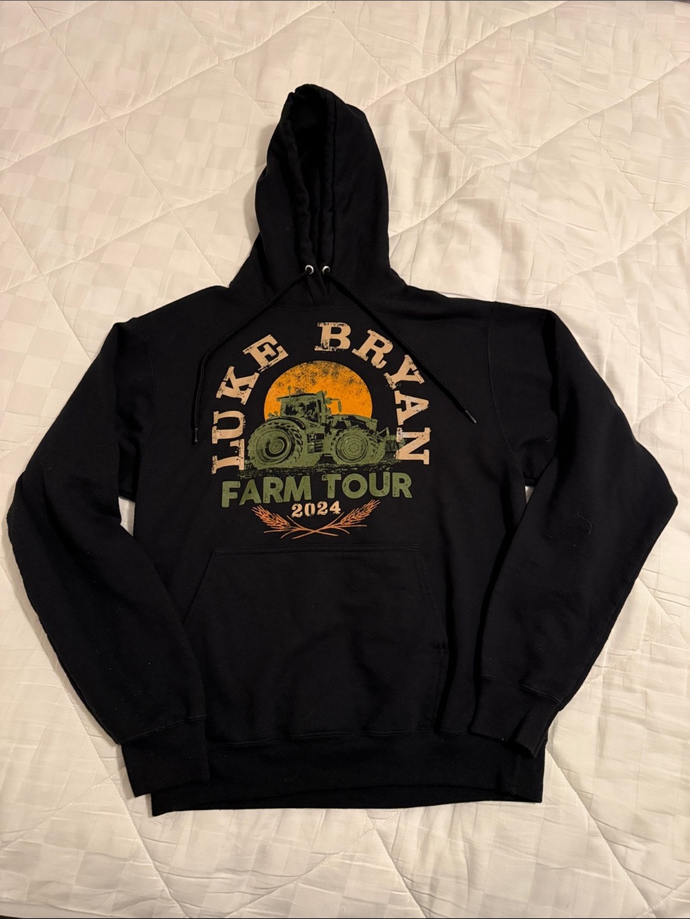 Luke Bryan Black 'Farm Tour 2024' Pullover Hoodie